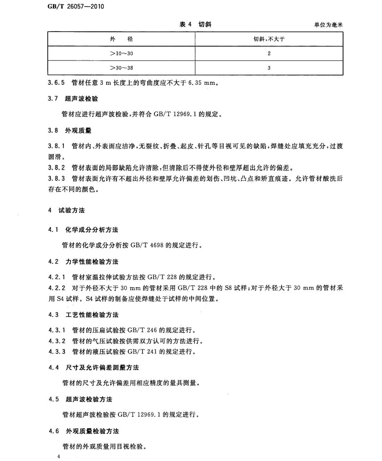 鈦及鈦合金焊接管?chē)?guó)家標(biāo)準(zhǔn)GB/T 26057-2010